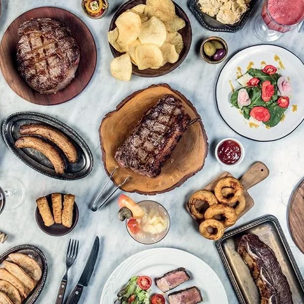 Steaks and sides at Mocellin Steakhouse