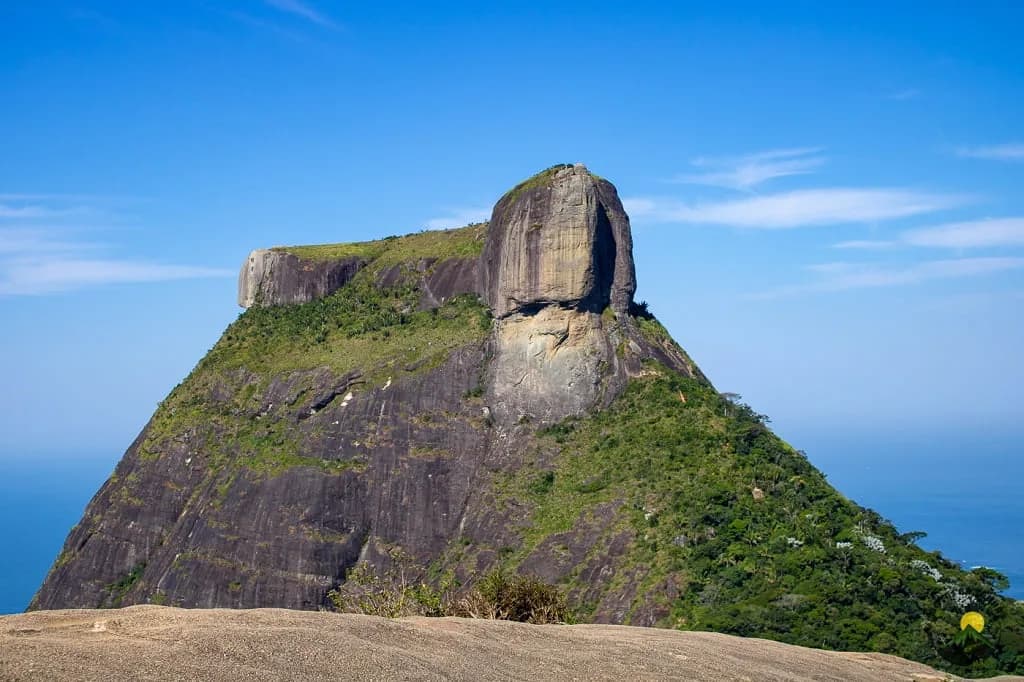 Pedra da Gávea seen from the Pedra Bonita trail